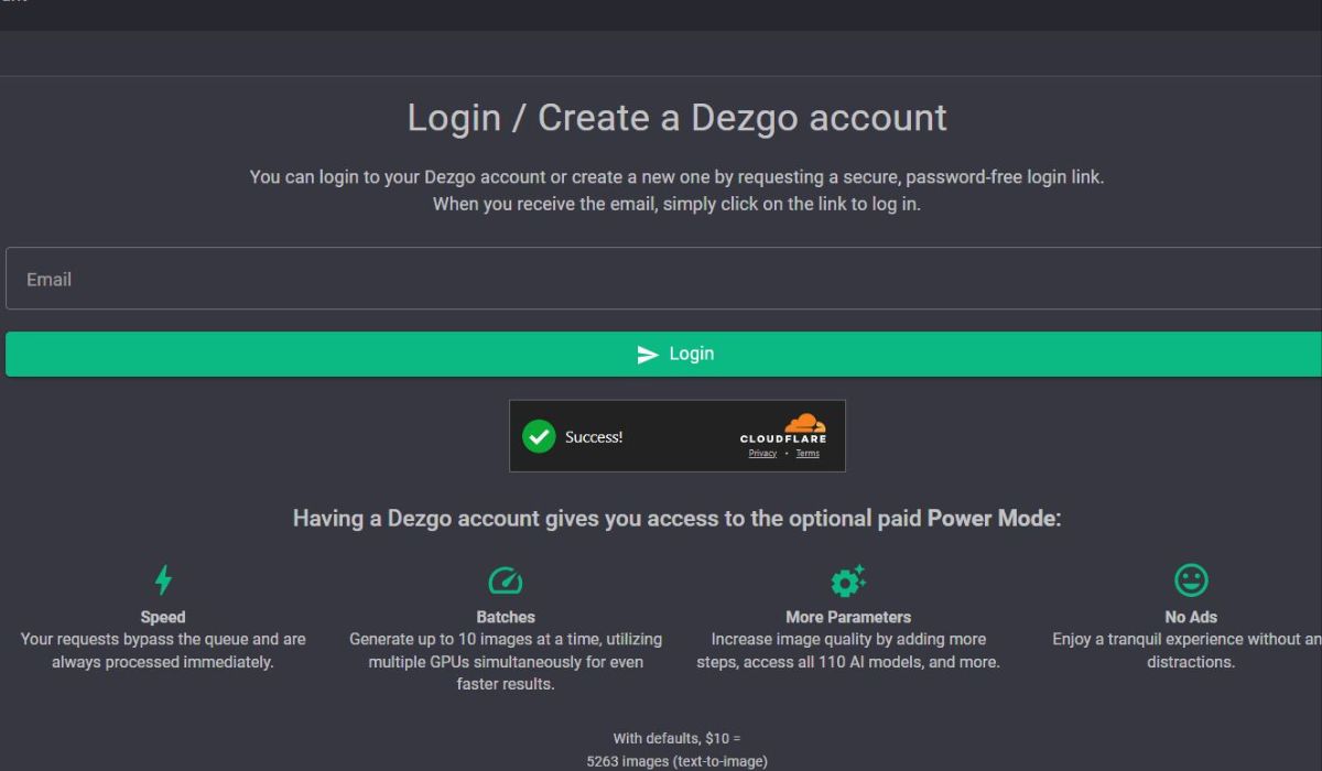 Dezgo Login