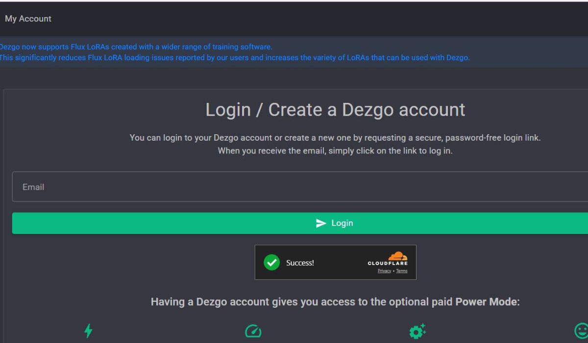 Dezgo AI Login